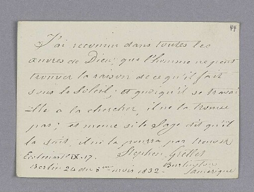 Stephan Grellet. – Berlin, 24.08.1832