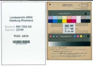 Entnazifizierung Jakob Rolef, geb. 11.07.1905 (Schulhausmeister)