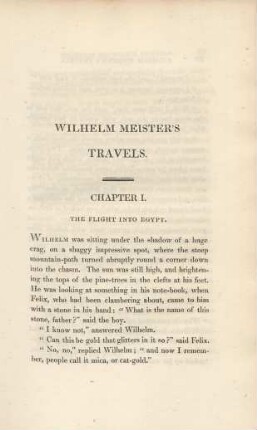 Chapter I. The flight into Egypt