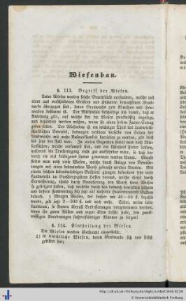 Wiesenbau.