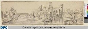 Rom, Tiberinsel von Südosten mit San Bartolomeo all'Isola