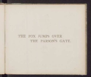 The Fox Jumps Over The Parson's Gate.