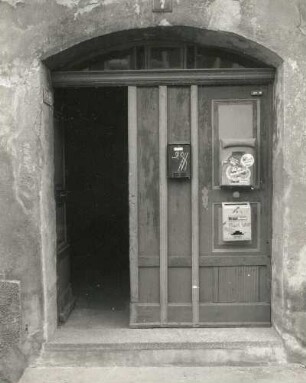 Marienberg, Kirchstraße 7. Wohnhaus (um 1800). Hauseingang