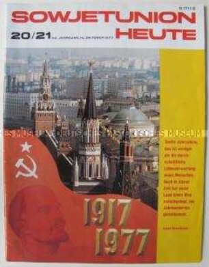 Deutschsprachige Ausgabe des Auslandsmagazins "Sowjetunion heute" zum 60. Jahrestag der Oktoberrevolution