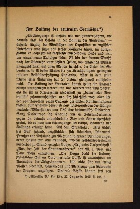 35-45, Zur Haltung der neutralen Seemächte - Das "neutrale" Amerika