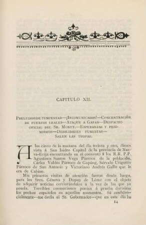 Capitulo XII. Preludios de tempestad...