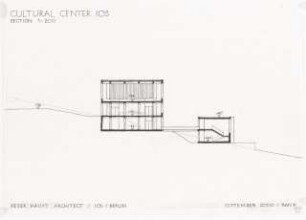 Kulturzentrum, Ios: Schnitt 1:200