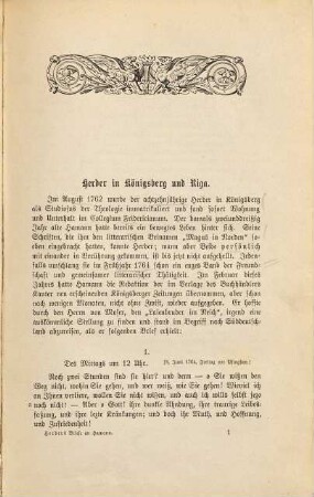 Herders Briefe an Joh. Georg Hamann : Im Originaltext