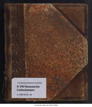 Ludwig Günther von Schwarzburg-Rudolstadt: Manuskript (Unterrichtsmitschriften?) über deutsche Geschichte