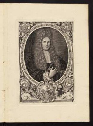 Josephus Adrianus im Hoff de Spilsperg & Oberschwambach S. Caes. Majest. Leopoldi. I. a Consiliis Vigesimus Sext. Reipubl. Augustanae Duumvir.