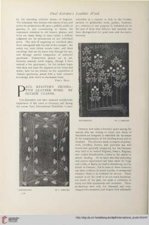 15.1901/02 =Nr. 58: Paul Kersten's decorative leather work