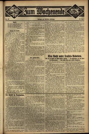 Zweite Ausgabe vom Sonntag, den 10. April 1932.