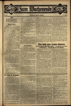 Zweite Ausgabe vom Sonntag, den 10. April 1932.