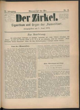 Nr. 11. Ausgegeben am 1. Juni 1876.