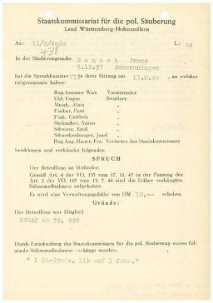 Bausch, Franz