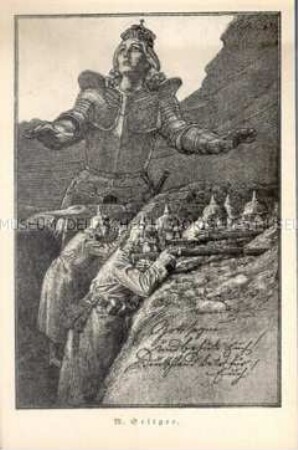 Patriotische Postkarte