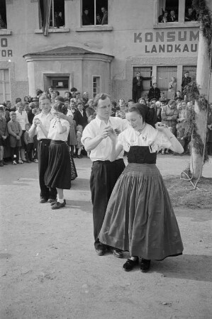 Maibaumwerfen in Radibor : Mejemjetanje w Radworju : Radibor / Radwor