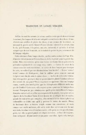 Traduction En Langue Vulgaire.
