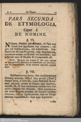 Pars Secunda De Etymologia