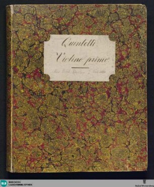 Quintetto pour deux violons, viola, violoncelle et basse : Oeuvre 19