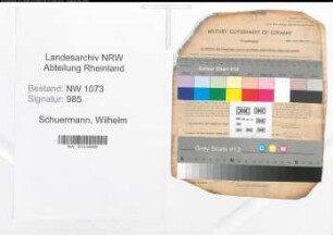 Entnazifizierung Wilhelm Schuermann , geb. 20.02.1899 (Kaufmaennischer Angestellter)