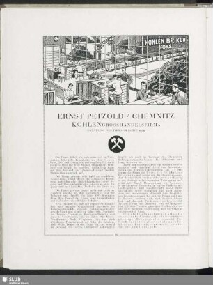 Ernst Petzold / Chemnitz, Kohlengrosshandelsfirma