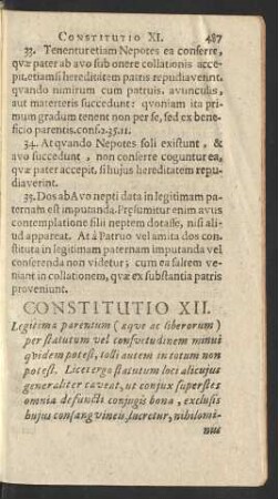 Constitutio XII.