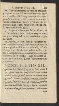Constitutio XII.