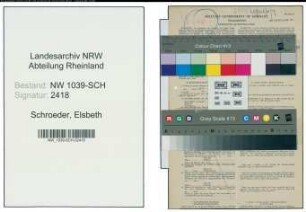 Entnazifizierung Elsbeth Schroeder , geb. 25.01.1920 ()