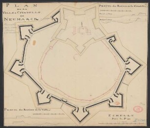 Plan de la ville et citadelle de Neumarck