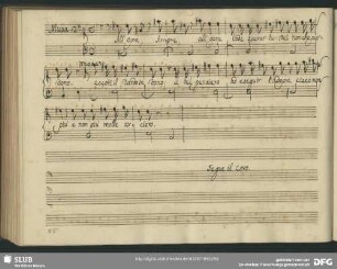 Recitativo: All'opra Amore all'opra lode