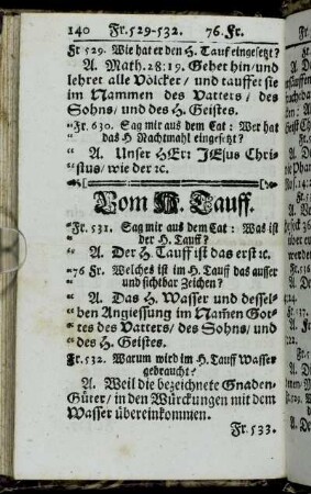 Vom H. Tauff.