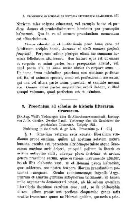 3. Prooemium ad scholas de historia litterarum Graecarum
