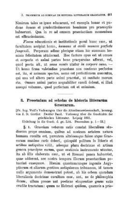 3. Prooemium ad scholas de historia litterarum Graecarum