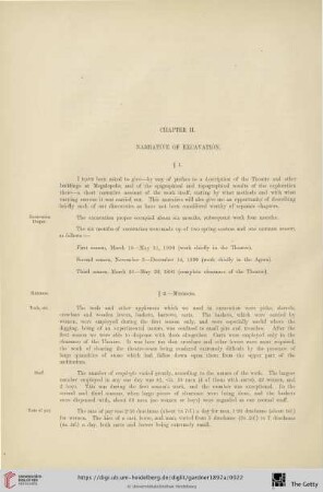 Chapter II: Narrative of Excavation