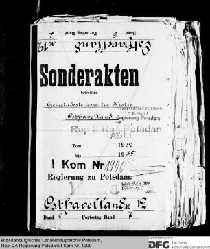 Gemeindesteuern im Kreis Osthavelland