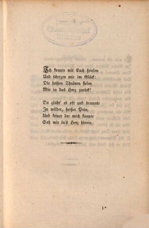 Gedichte, 2. Altes und Neues