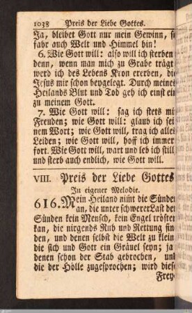 Preis der Liebe Gottes.