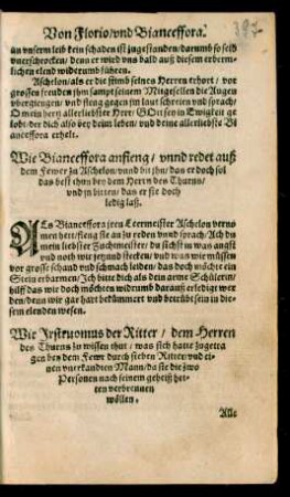 Wie Bianceffora anfieng/ unnd redet auß dem Fewer zu Aschelon/ ...