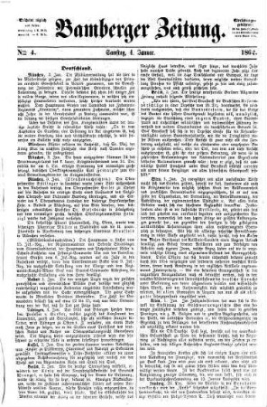 Bamberger Zeitung. 1862,1/6, 1862,1/6