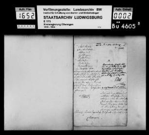 Auflösung und Verteilung des im Jahr 1787 im vormaligen Fürstentum Ellwangen errichteten deutschen Schulfonds in Ellwangen