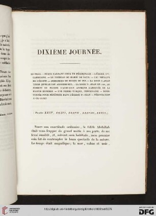 Dixième journée