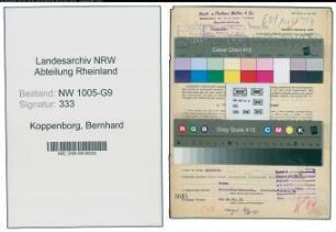 Entnazifizierung Bernhard Koppenborg , geb. 20.07.1898 (Lohnbuchhalter)