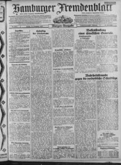 Hamburger Fremdenblatt, Morgenausgabe