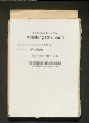 Rentmeisterei EUSKIRCHEN Bd. II