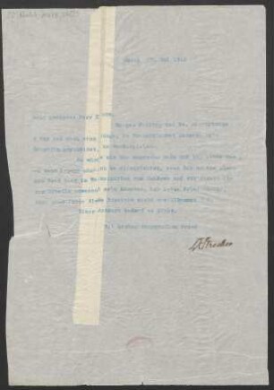 Brief an Emil Kross : 23.05.1912