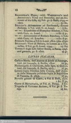 Livres italiens