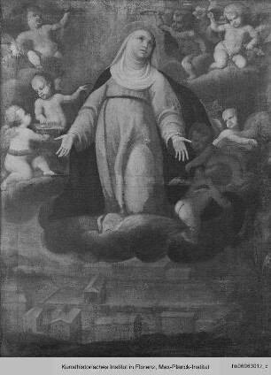 Die Heilige Katharina von Siena im Himmel über Bagno Vignoni