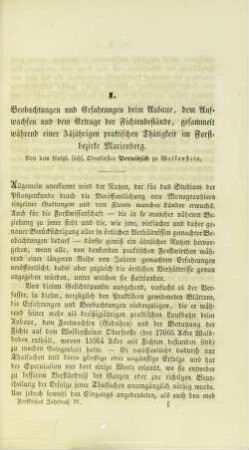 I.1. Beschreibung der örtlichen Verhältnisse