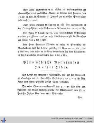 Philosophische Vorlesungen.